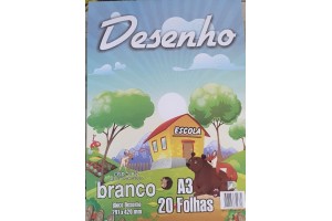 BLOCO PARA DESENHO BRANCO A3 FD 150G 20 FHS