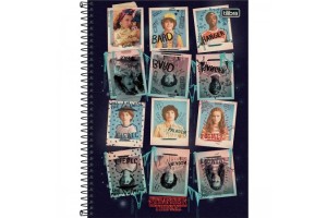 CADERNO CD UNIV STRANGER THINGS 1 MT 80 FHS