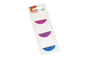 MARCADOR DE PÁGINA SMART NOTES MOON 45X45MM REDONDO 20FLS C/3 BRW