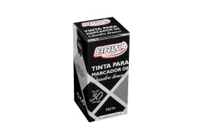 TINTA PARA MARCADOR QUADRO BRANCO BRW 20ML PRETO