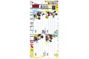 ETIQUETA ADESIVA TILIBRA MICKEY COM 8 UNIDADES